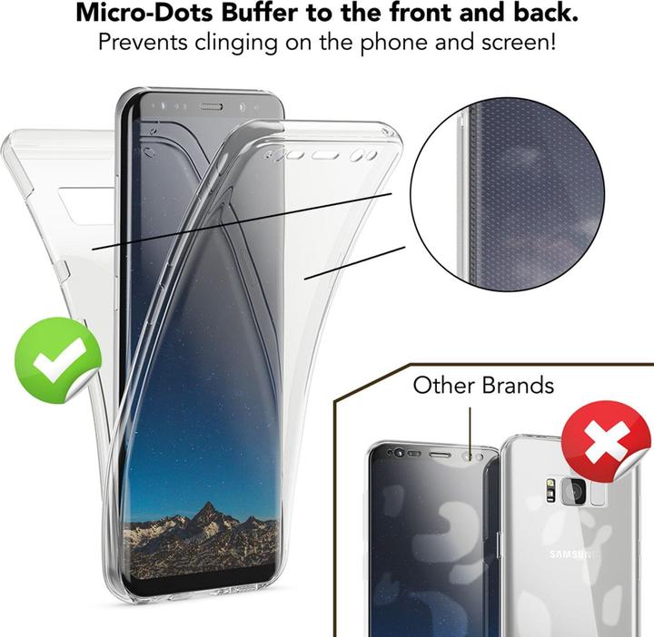 Image du produit Nalia Étui pour téléphone portable à 360 degrés (Samsung Galaxy S8+)