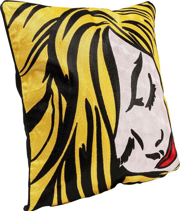 Produktbild Kare Design Kissen Art Line Comic Lady 50x50cm (50 x 50 cm)