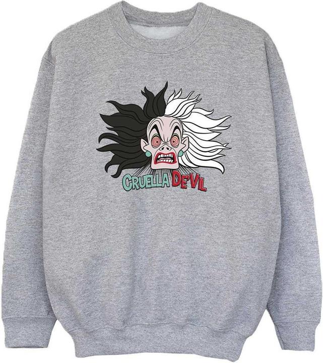 Produktbild Disney 101 Dalmatians Cruella De Vil Crazy Mum Sweatshirt Mädchen (152, 158)