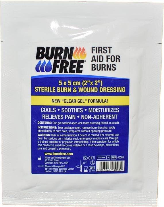 Actual product image BurnFree Wound dressing compress 5x5cm (259.88 ml)