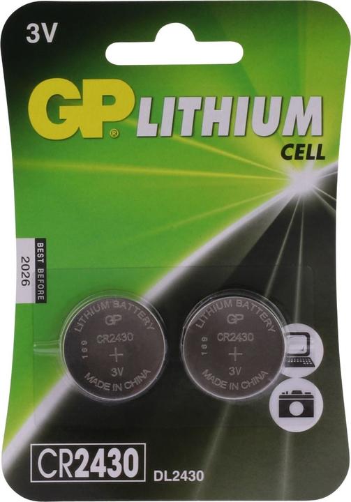 Image du produit GP Batteries CR 2430 Lithium (2 pcs, CR2430, 300 mAh)