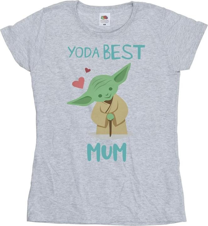 Actual product image Star Wars Womens/Ladies Yoda Best Mum Cotton T-Shirt (XXL)