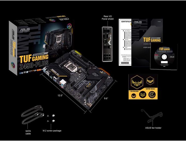 Image du produit ASUS TUF Gaming Z490-PLUS (LGA 1200, Intel Z490, ATX)