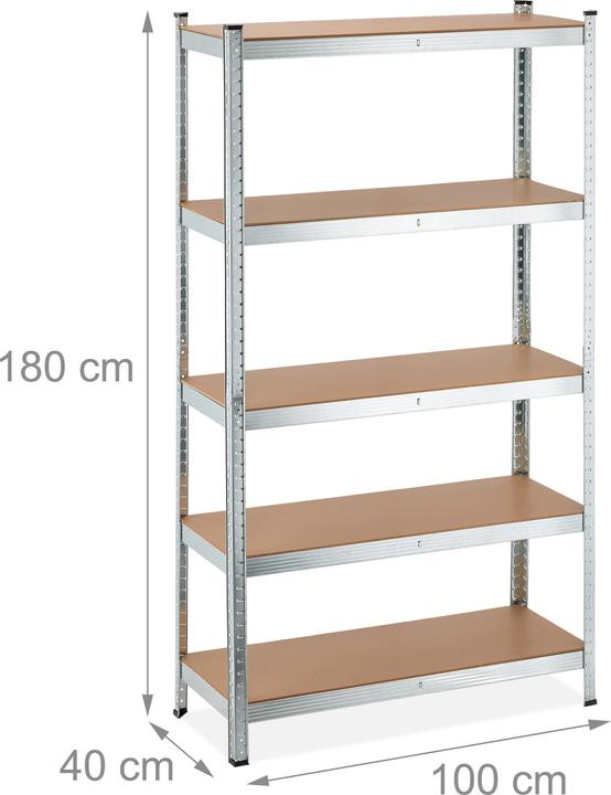 Actual product image Relaxdays Heavy duty shelf
