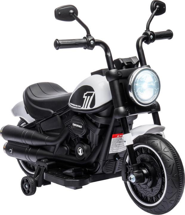 Image du produit Homcom Elektromotorrad Kunststoff, Metall Weiss+Schwarz (6 V)