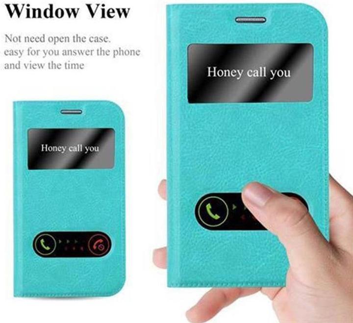 Actual product image Cadorabo Book with View double window cover (Samsung Galaxy Xcover 3)