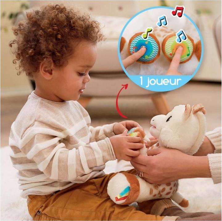 Actual product image Vulli Sophie la girafe soft toy touch and music (27 cm)