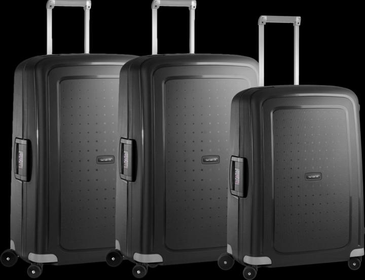 Produktbild Samsonite S'cure Spinner 69+75+75 cm Black Kofferset (102 l)