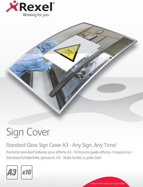 Produktbild Rexel Schilderfolie Sign Cover (A3, 10 Stück, 125 µm)