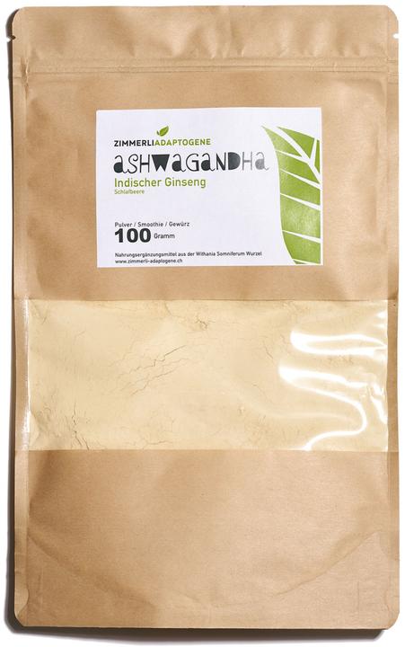 Produktbild Zimmerli Adaptogene Ashwagandha Pulver (BIO) (1 Stück, Pulver, 100 g)