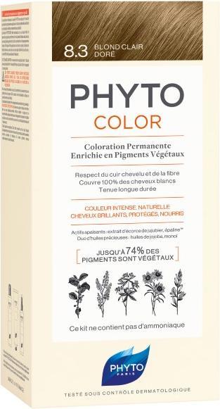 Produktbild Phyto Phytocolor 8 3 Blond Cleansing D. (8.3 Light Golden Blonde)