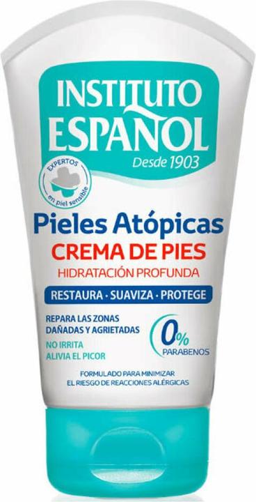 Produktbild Instituto Español PIEL ATÓPICA crema hidratante y reparadora pies 100 ml (Fussdeodorant & -puder, 100 ml)