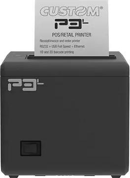 Actual product image Custom PRINTER P3L 58/80MM ETH USB (RS-232, USB, Ethernet)