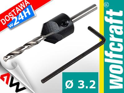 Produktbild wolfcraft wolfcraft 1 Vorbohrer mit Senker ø3,2x12mm (12 mm, 3.2 mm)