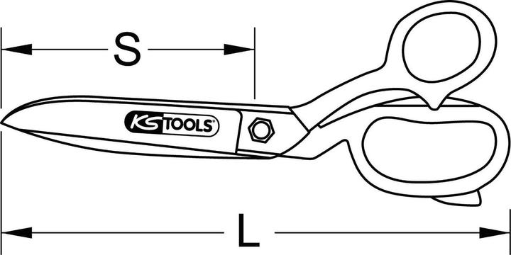 Immagine prodotto KS Tools Cesoie da officina universali (20 cm)