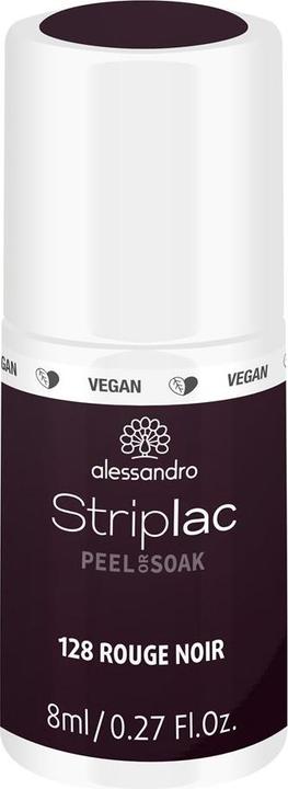 Alessandro Striplac Peel or Soak Rouge Noir 8 ml (128 Rouge Noir, Abziehbarer Nagellack)