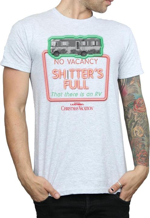 Produktbild National Lampoon´s Vacation National Lampoon's Christmas Vacation Greyscale No Vacancy TShirt (XXL)