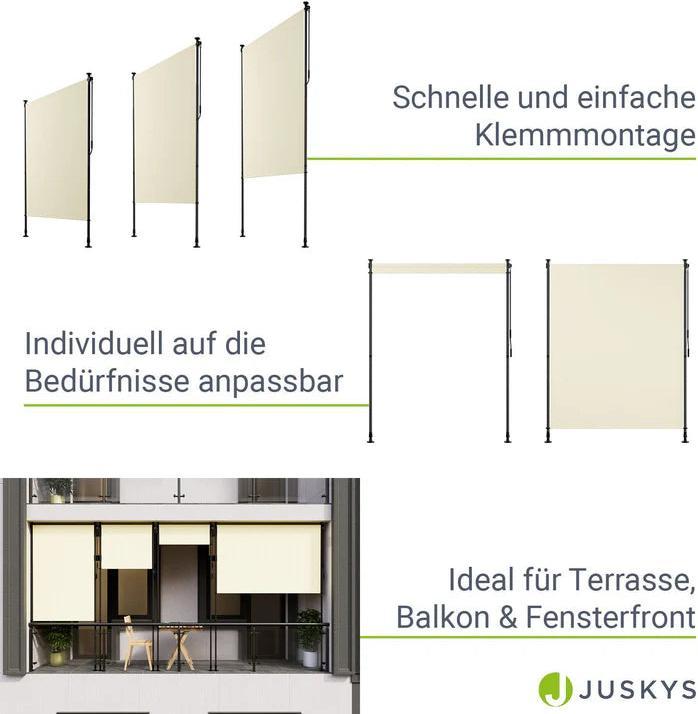 Image du produit Juskys Senkrechtmarkise Barbados (1.50 m)