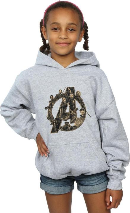 Immagine prodotto Avengers Infinity War Logo Felpa con Cappuccio Ragazze (140, 146)