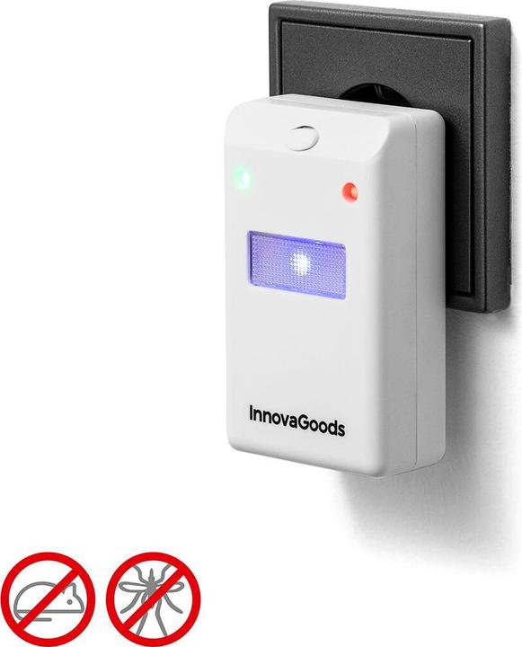 Produktbild InnovaGoods Ultraschall-Schädlingsvertreiber mit LED Licht Killekt Duo 2 Stück