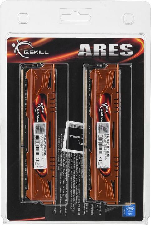 Produktbild G.Skill 16GB PC3-12800 Kit Speichermodul 2 x 8 GB DDR3 1600 MHz (2 x 8GB, 1600 MHz, DDR3-RAM, DIMM)