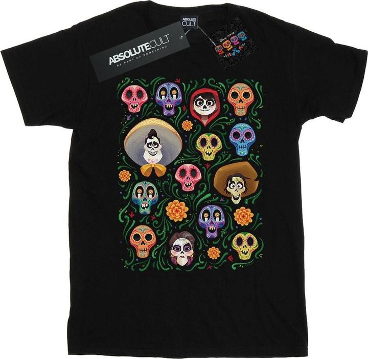 Actual product image Disney Boys Coco Heads Pattern T-Shirt (116)