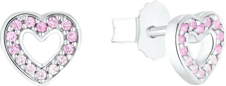 Immagine prodotto Prinzessin Lillifee Gioielli per orecchie da bambina, argento 925, zirconi (sintetici), cuore (Argento 925)