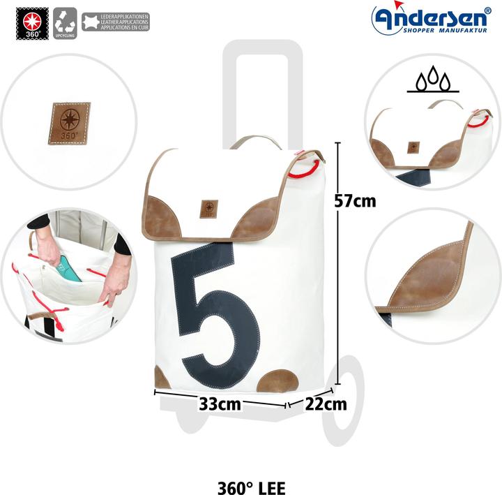 Image du produit Andersen Alu Star Shopper 360° Chariot à provisions 57 cm