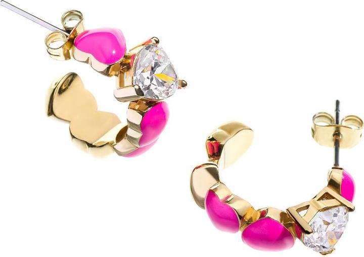 Produktbild Chiara Ferragni Cuoricino Neon Ohrringe (Messing, Emaille)