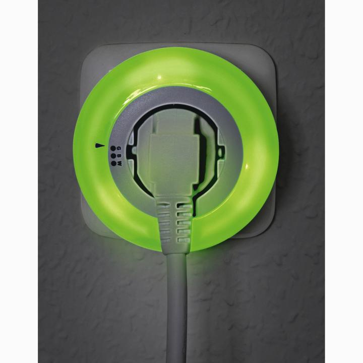 Produktbild Hama LED-Nachtlicht Circle Colour mit integr. Steckdose, Lichtsensor, 3 Farben