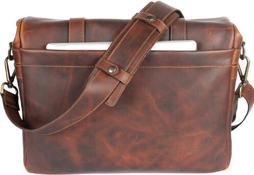 Immagine prodotto Bronkey Borsa messenger Roma in pelle, marrone (Borsa a tracolla per fotocamera)