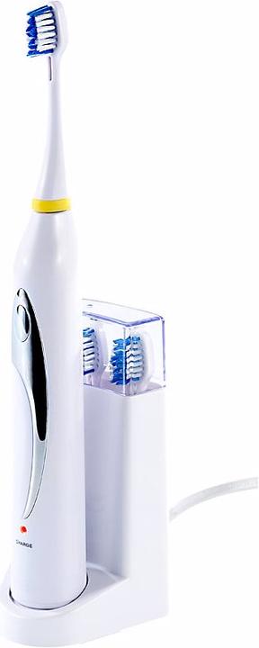 Actual product image Newgen medicals Electric ionic sonic toothbrush with charging station and 2 brush heads