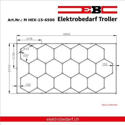Actual product image EB Troller LED hexagon (81600 lm)