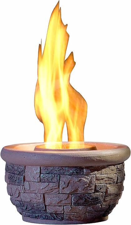 Produktbild Carlo Milano Ton-Feuerschale "Luna" für Bio-Ethanol (25 x 14 cm)