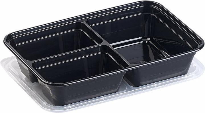 Produktbild Rosenstein & Söhne 20er-Set Lebensmittel-Boxen mit je 3 Trennfächern & Deckel