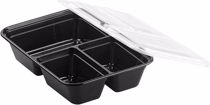 Produktbild Rosenstein & Söhne 20er-Set Lebensmittel-Boxen mit je 3 Trennfächern & Deckel