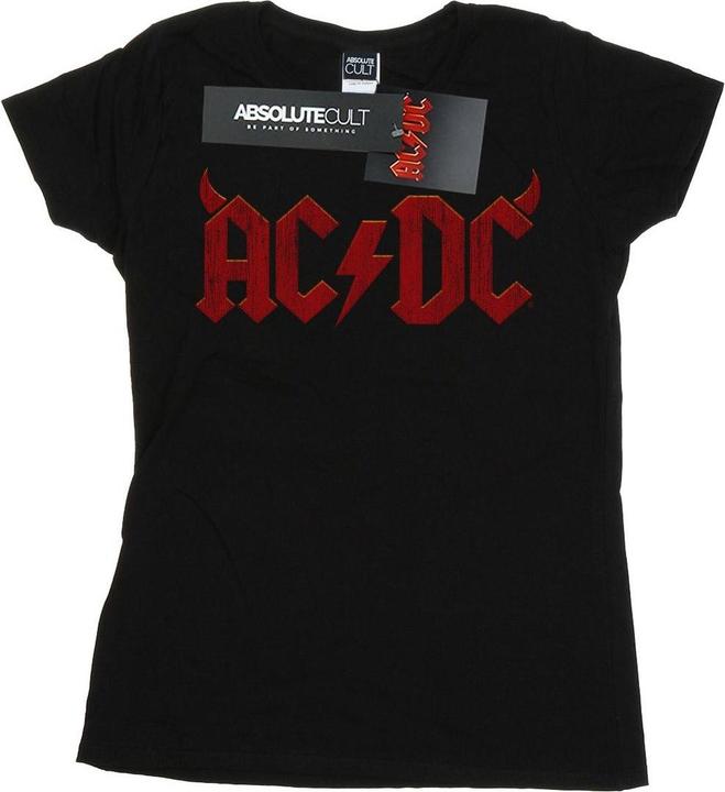 Immagine prodotto AC/DC T-shirt in cotone con logo Horns Femme/Femme (XL)