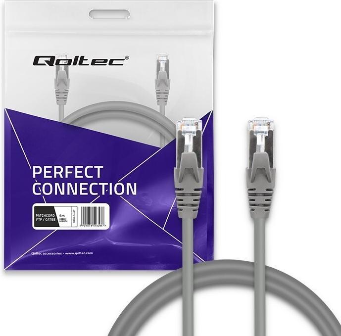 Image du produit Qoltec Patchkabel FTP CAT5e, 2xRJ45, 5m (5 m)