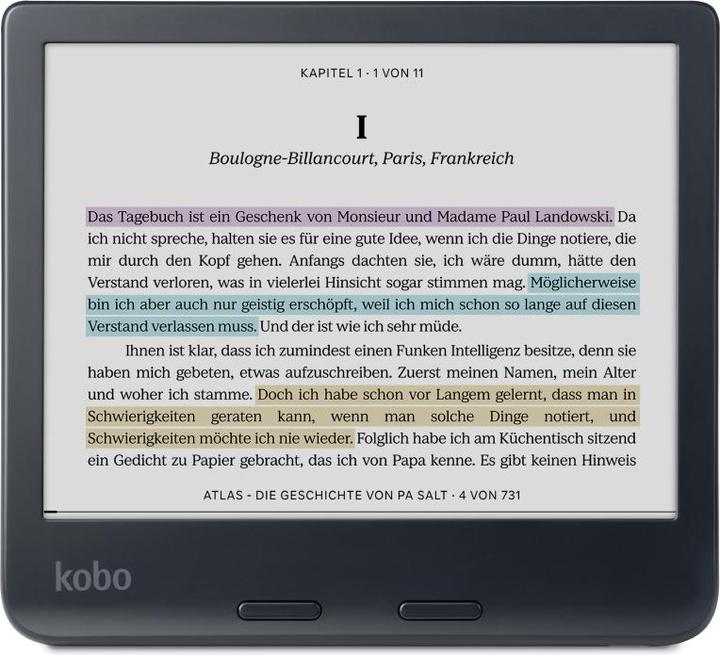 Productafbeelding Kobo Libra Colour inbegrepen Stylus 2 (7", 32 GB, Zwart)