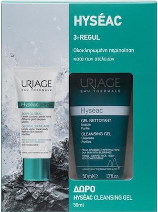 Uriage Promo Hyseac 3-Regul Anti-Blemish Global Care 40ml mit Cleansing Gel 50ml