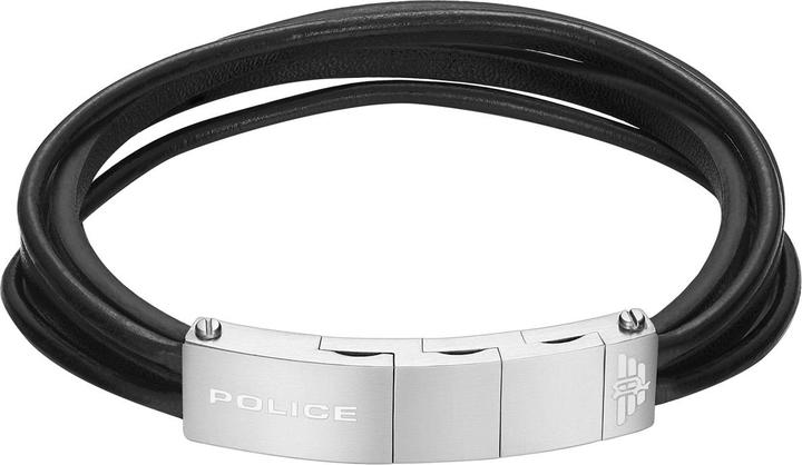 Produktbild Police Gozo II Armband (21 cm, Edelstahl, Leder)