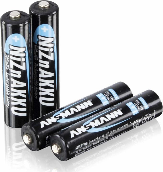 Ansmann NiZN Akku (4 Stk., AAA, 550 mAh)