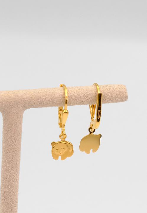 Actual product image Muau Panda bear (750/18K yellow gold)