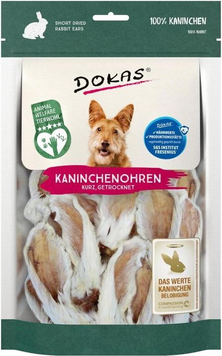 Immagine prodotto Dokas Kaninchenohren mit Fell getrocknet (Adulto, 1 pz., 100 g)
