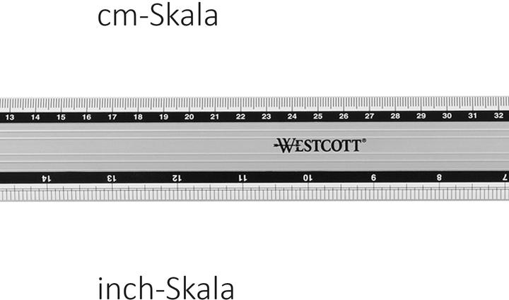 Actual product image Westcott Aluminium ruler (500 mm)