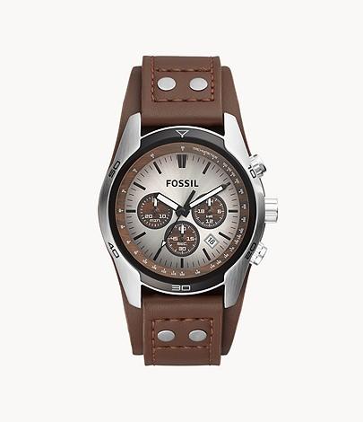 Actual product image Fossil Coachman (Analogue wristwatch, Chronograph, 45 mm)
