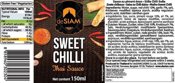 Produktbild deSiam Sweet Chili (250 g)