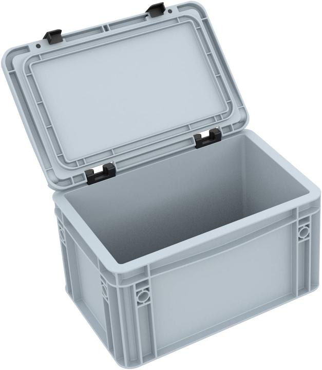 Produktbild Feldherr ED 32/17 HG - HSEB165 Eurobehälter Euro Box mit Scharnierdeckel ED 3217 HG (Kunststoff)