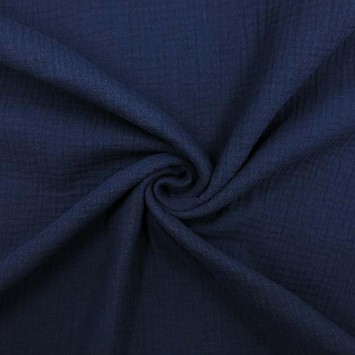 Image du produit Stoffrestposten Mousseline - bleu marine - quantité minimale de vente : 1 mètre