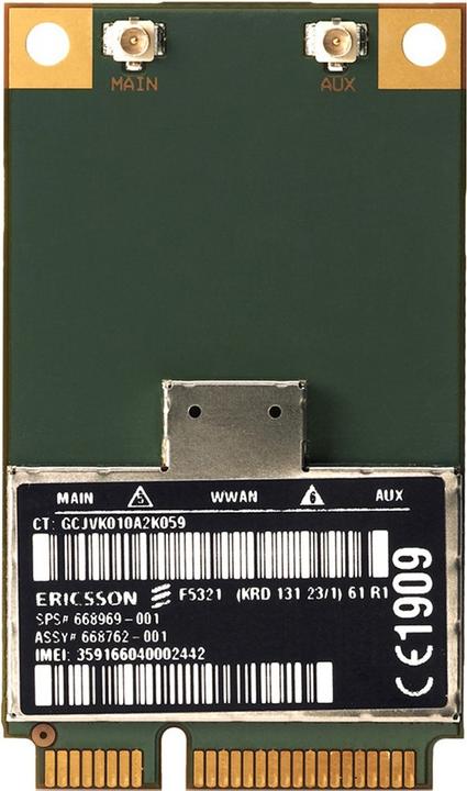 Immagine prodotto HP Modulo WWAN H4X00AAA 3G WWAN (Mini PCI Express)